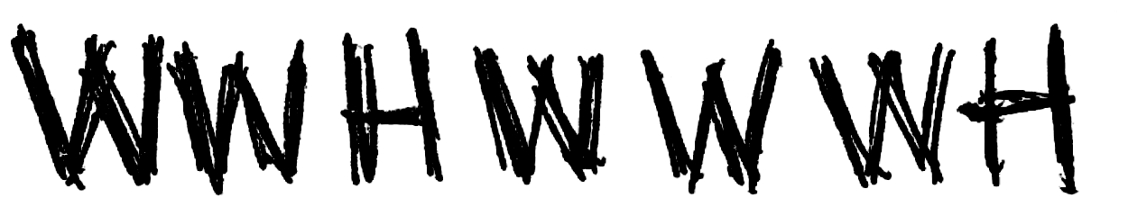 W W H W W W H — the whole and half step pattern for a major scale